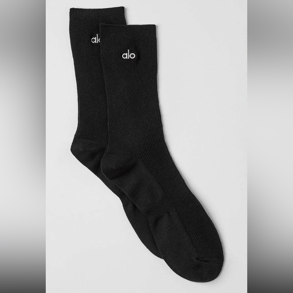 NWOT ALO Yoga Black Socks